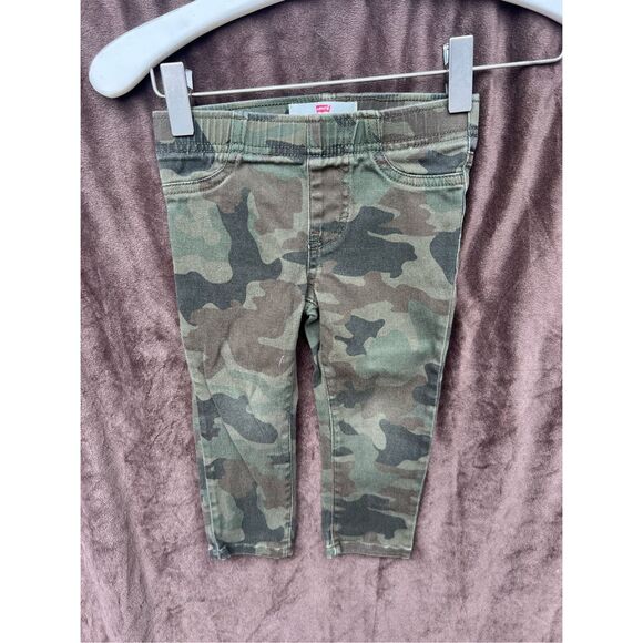 Levi Camo Kids Pull On Jeans Toddler Size 2T - Picture 1 of 10